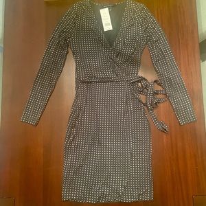 Wrap dress (faux) with belt NWT